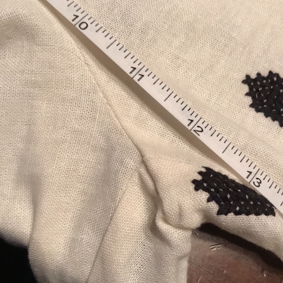 Zara Embroidered Linen Trouser - Picture 7 of 16